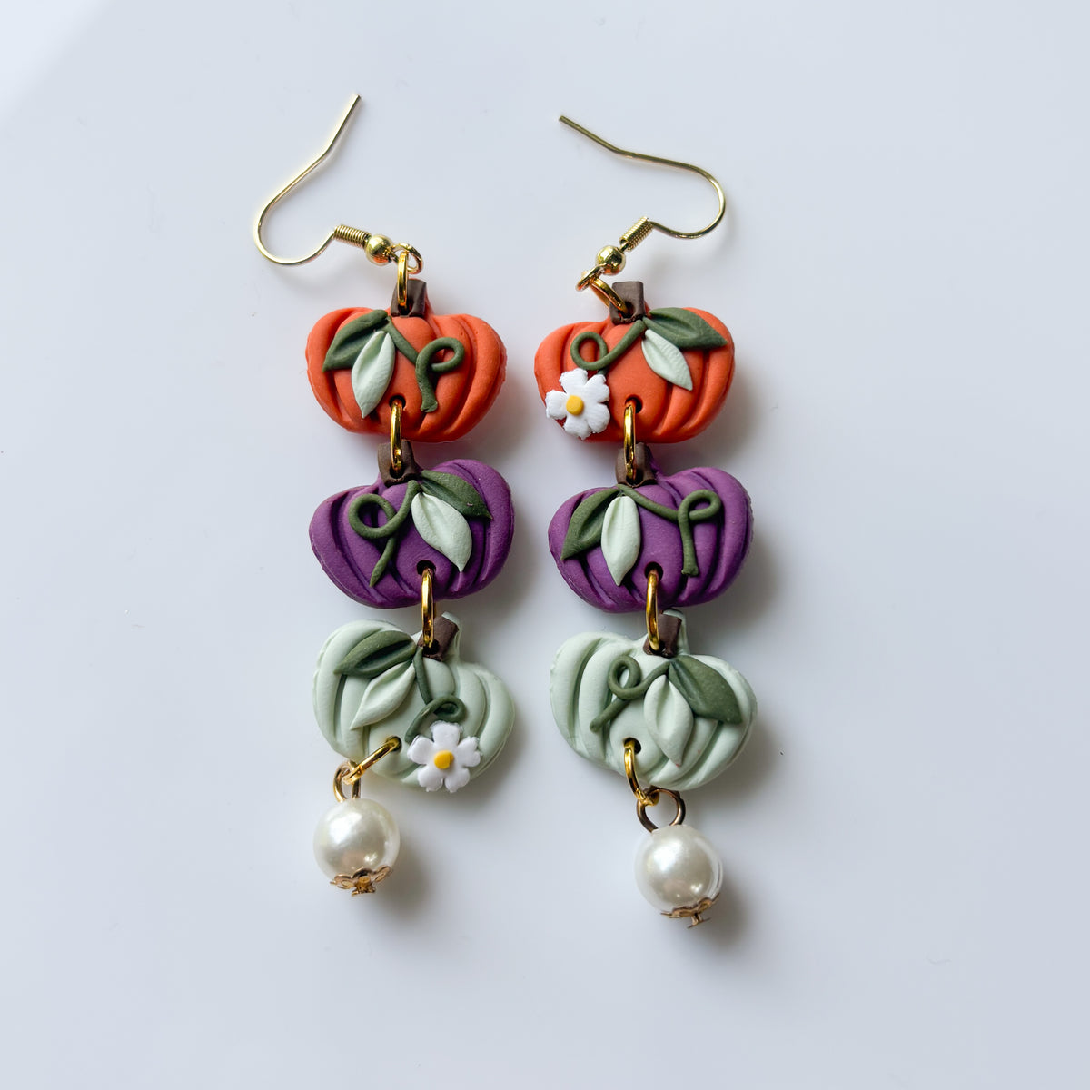 PUMPKIN HALLOWEEN TRIO EARRINGS