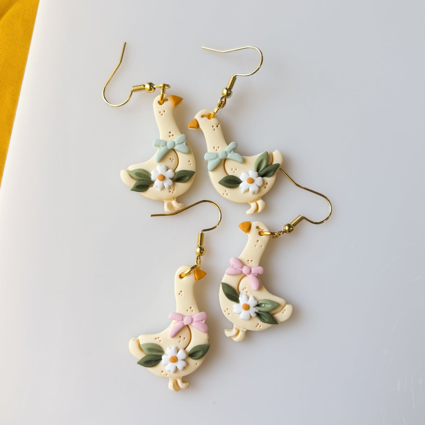 PINK GEESE EARRINGS