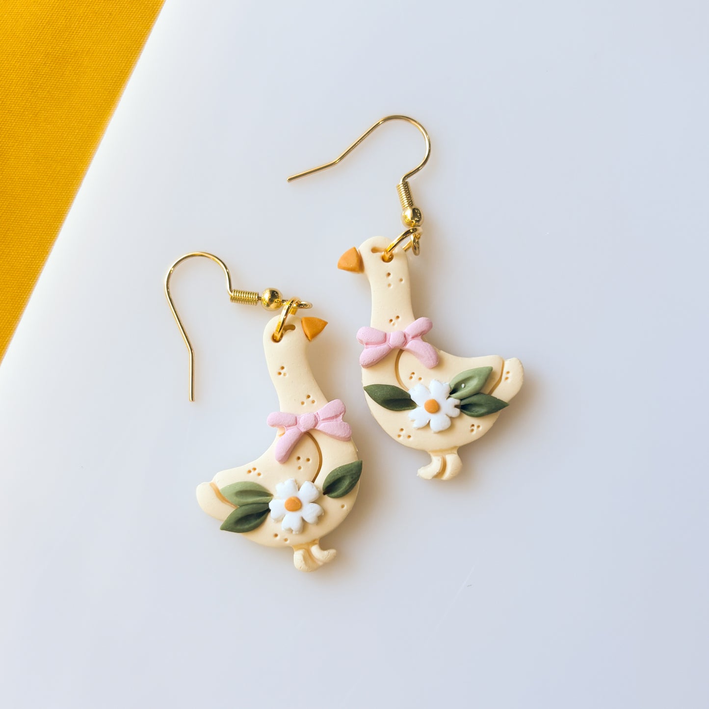 PINK GEESE EARRINGS
