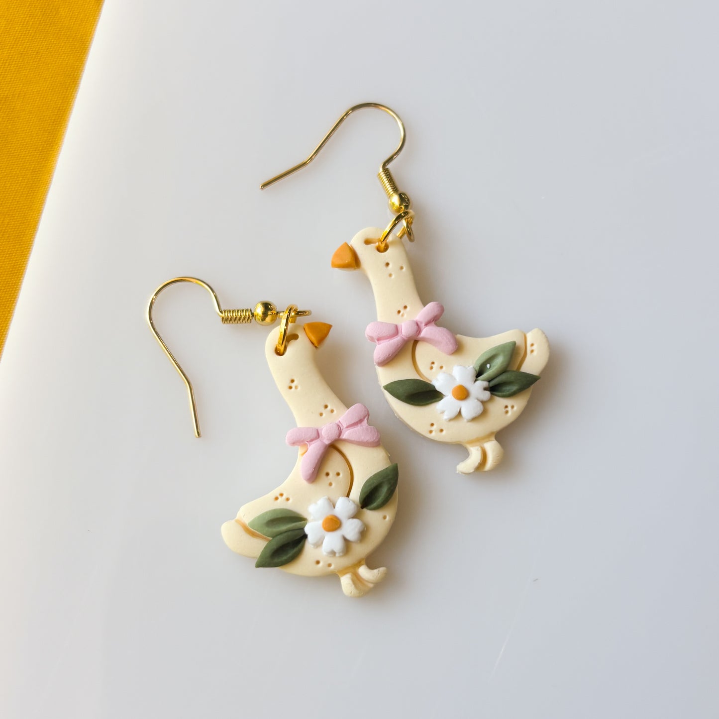 PINK GEESE EARRINGS