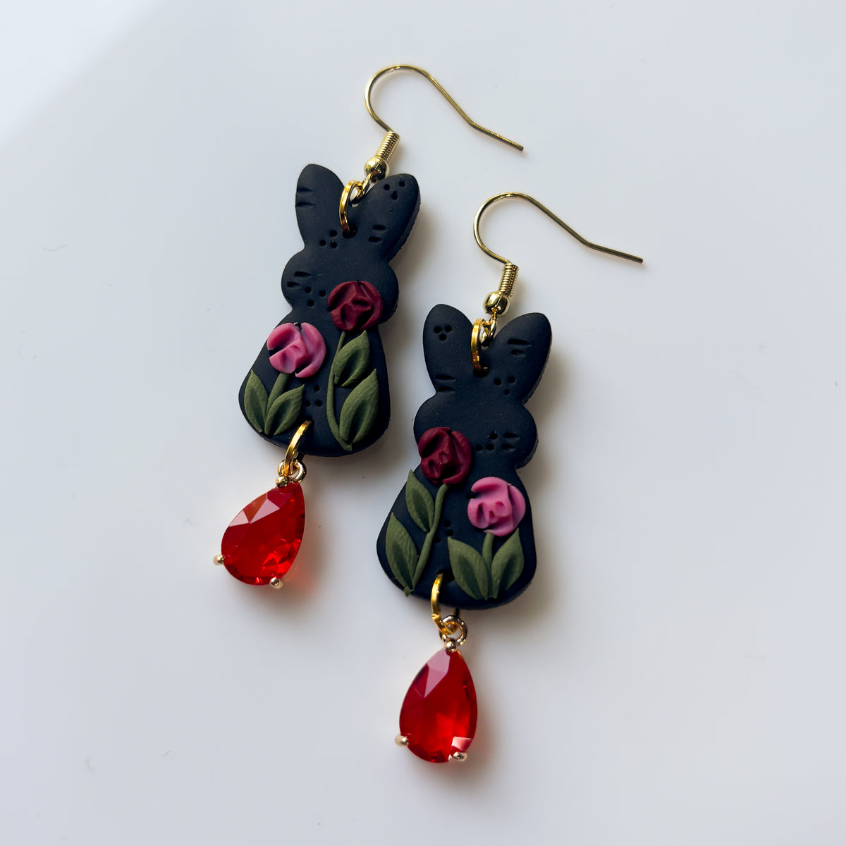 ROSE BUNNY EARRINGS