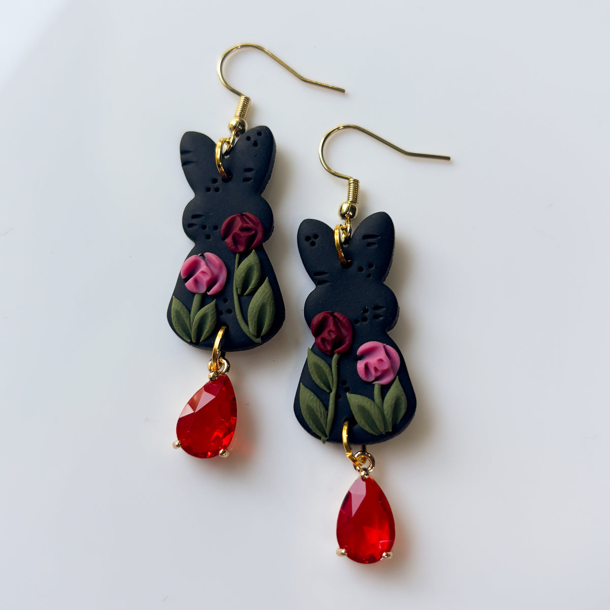 ROSE BUNNY EARRINGS
