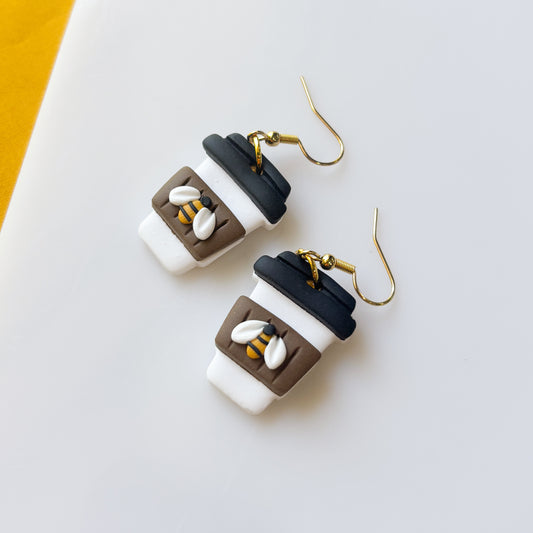 HONEYBEE LATTE EARRINGS