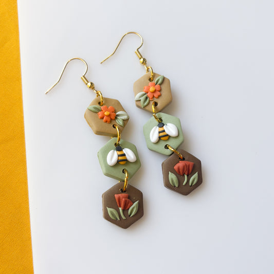 BEE TRIO EARRINGS