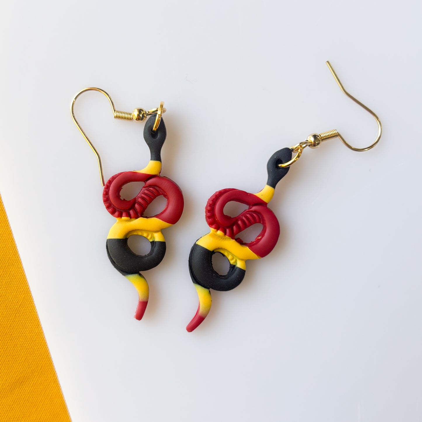 CORAL SNAKE EARRINGS