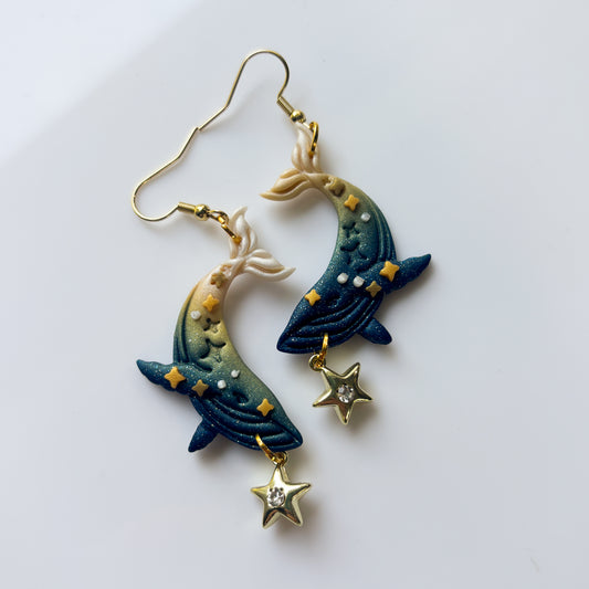 STARRY WHALE  EARRINGS