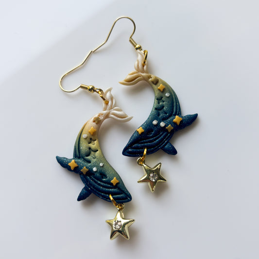 STARRY WHALE  EARRINGS