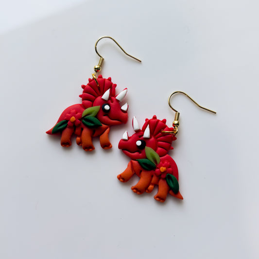 TRICERATOPS EARRINGS