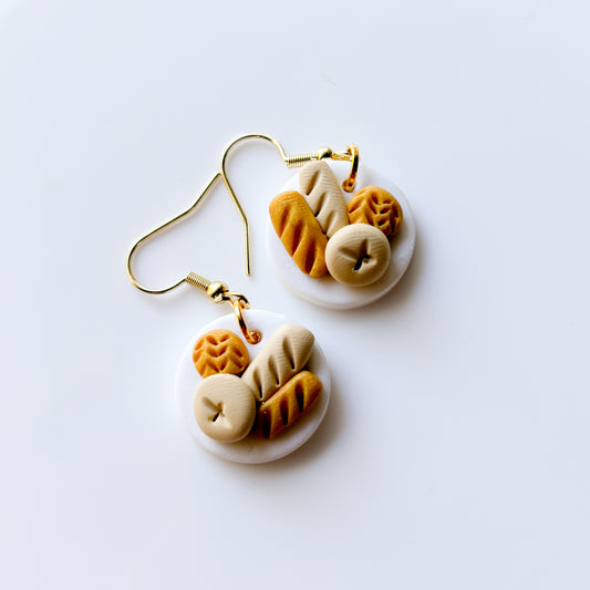 BREAD PLATE EARRINGS