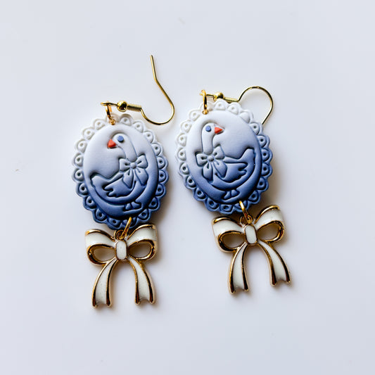 SILLY GOOSE FRAME EARRINGS