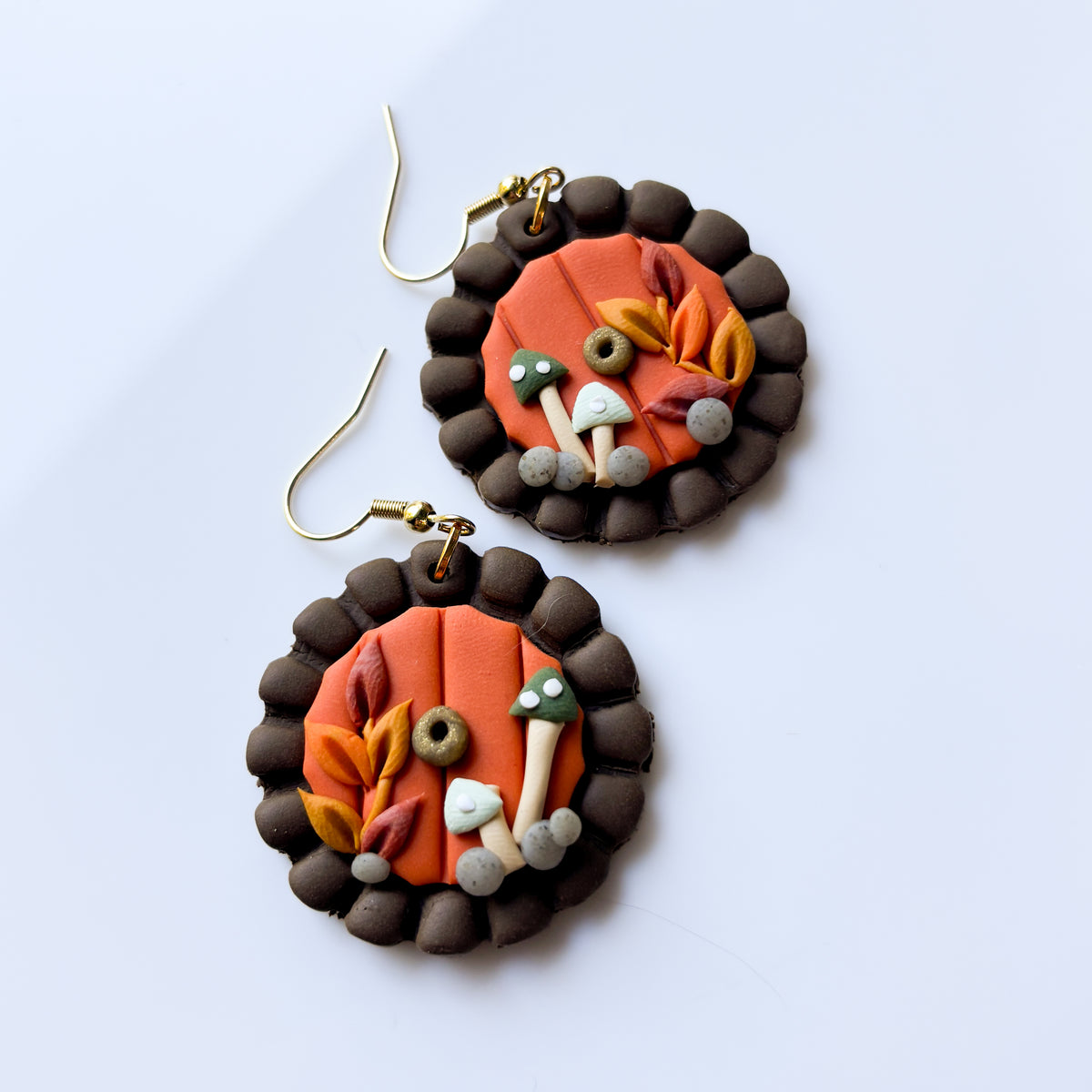 AUTUMN HOBBIT DOOR EARRINGS