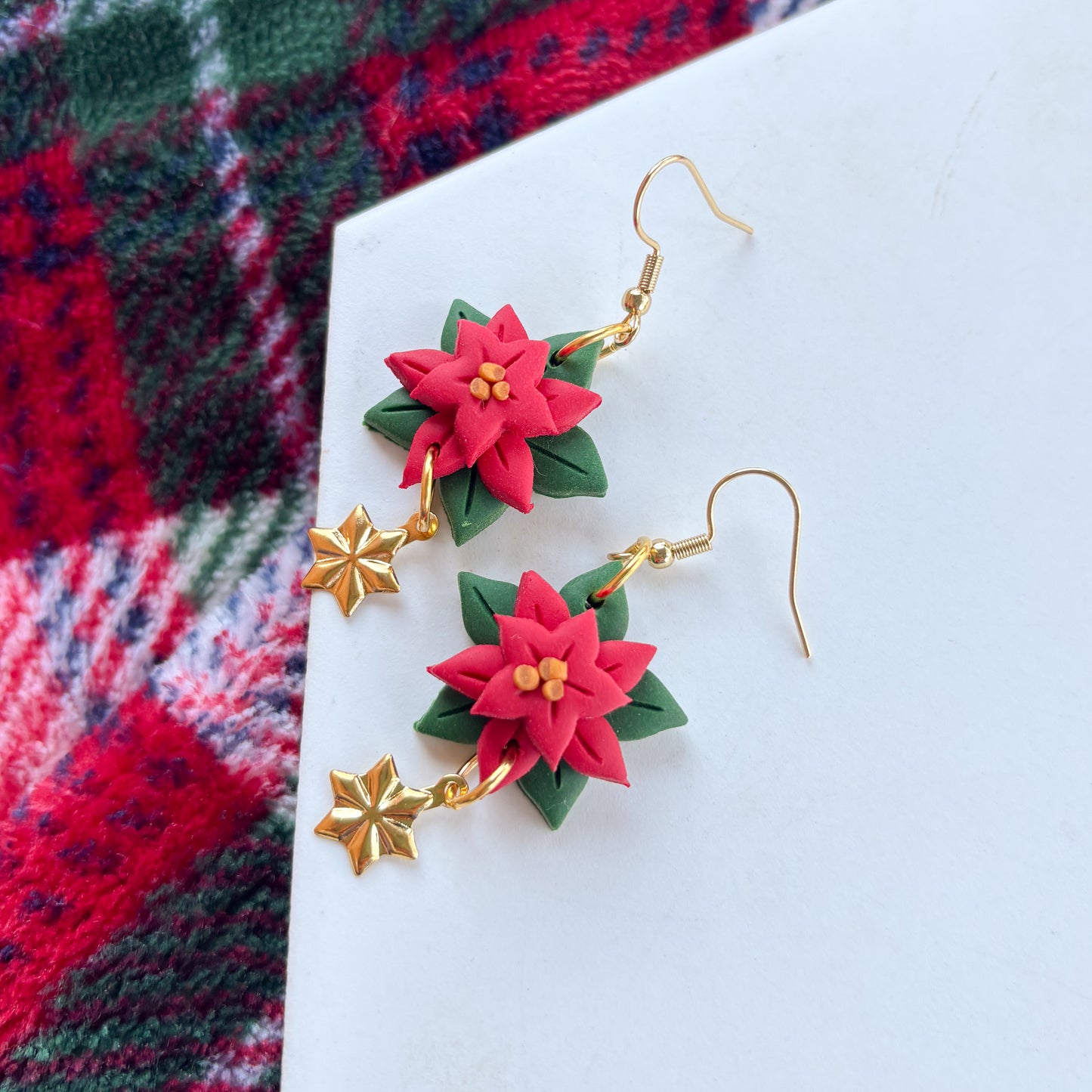 POINSETTIA EARRINGS