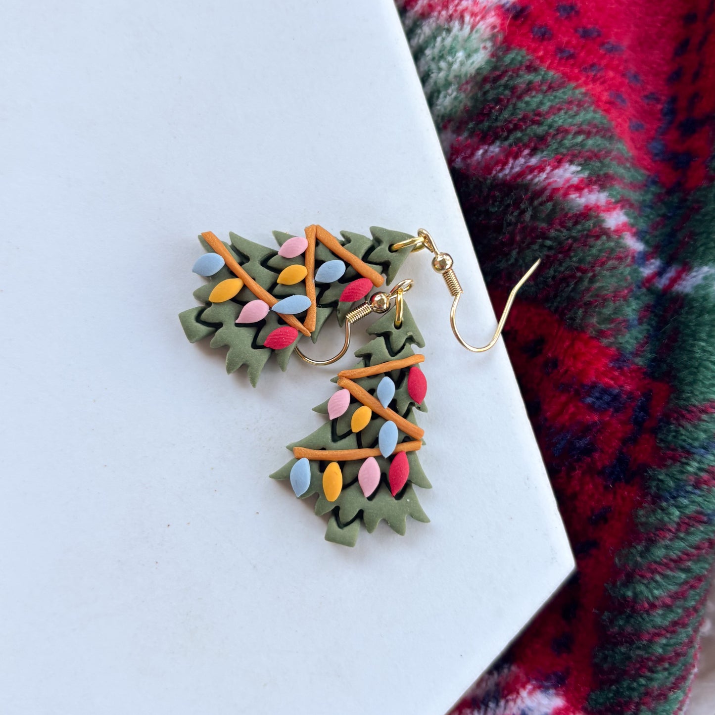 CHRISTMAS LIGHTS ON THE TREE EARRINGS