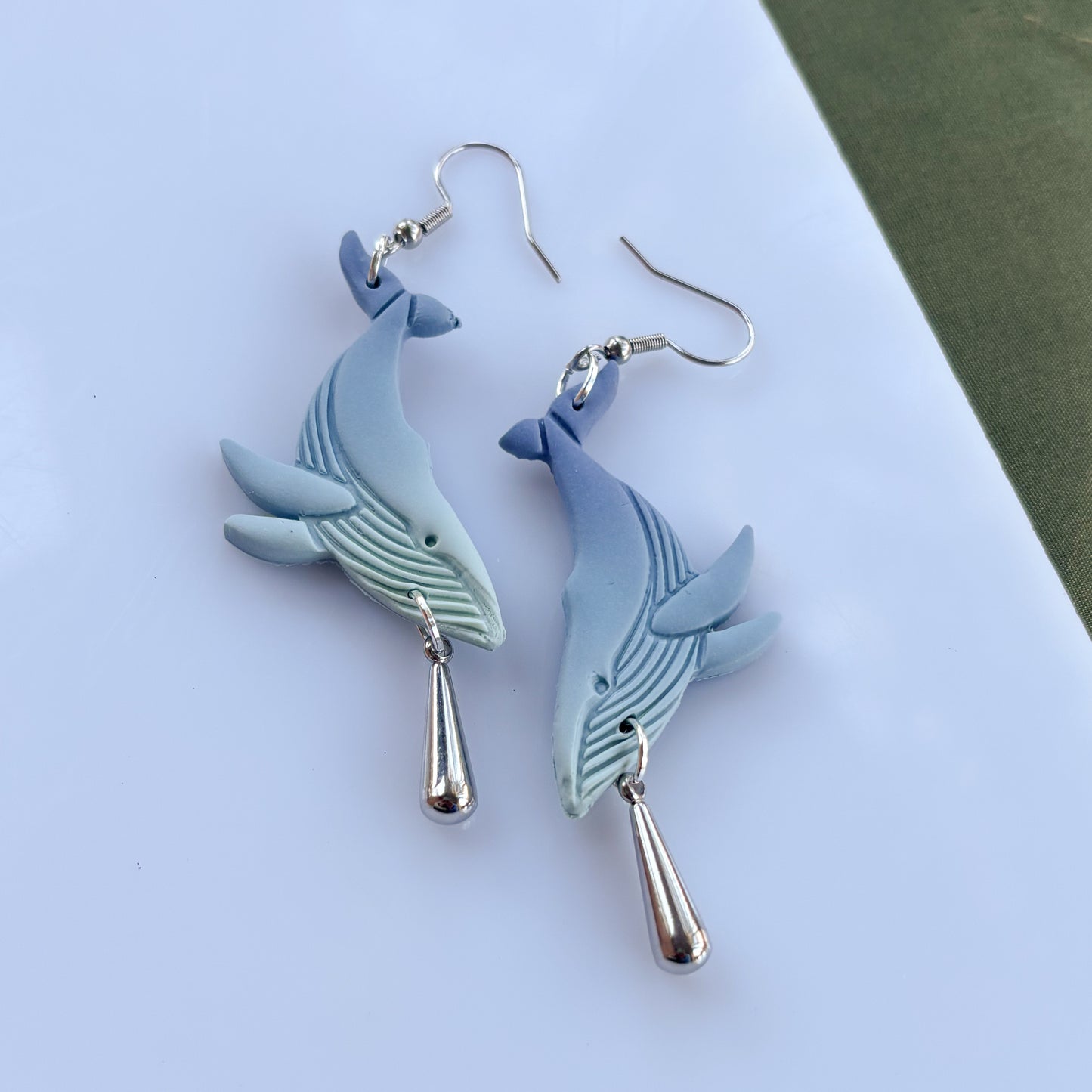 BLUE WHALE EARRINGS