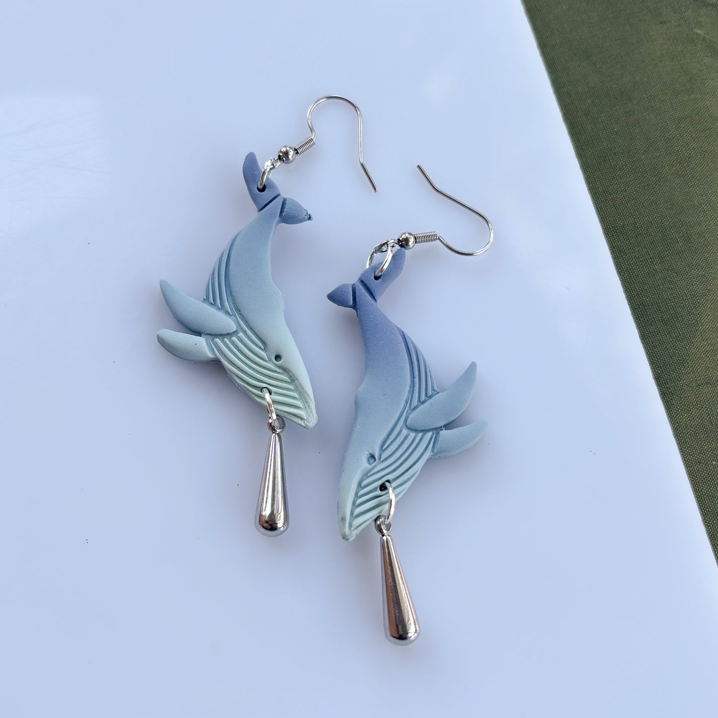 BLUE WHALE EARRINGS