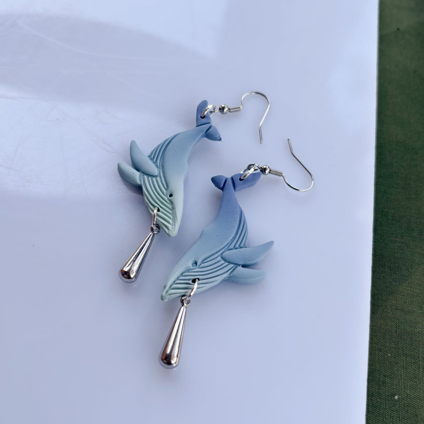 BLUE WHALE EARRINGS