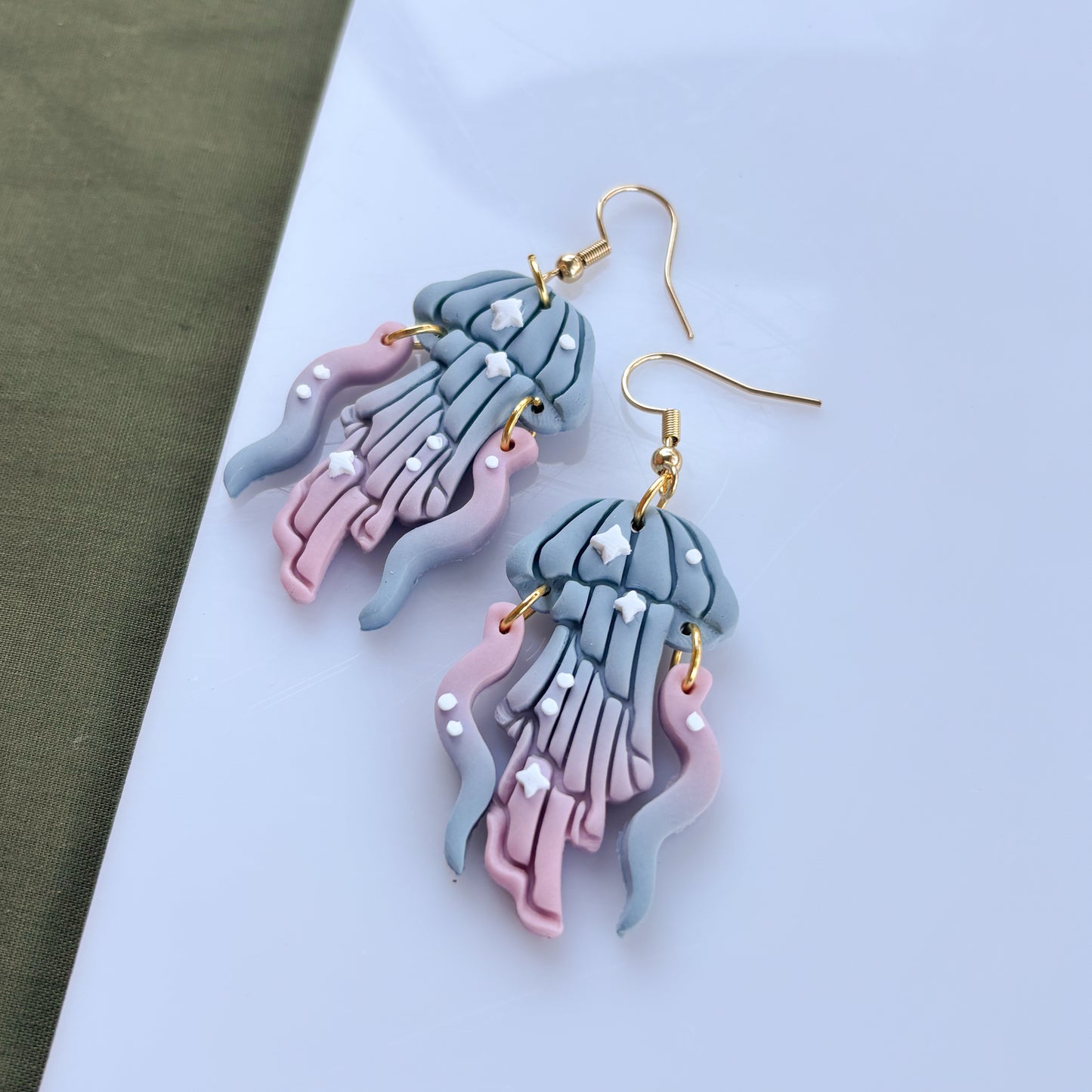 PURPLE/BLUE JELLYFISH EARRINGS