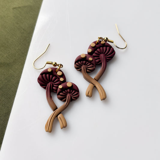 MUSHROOM STEM EARRINGS