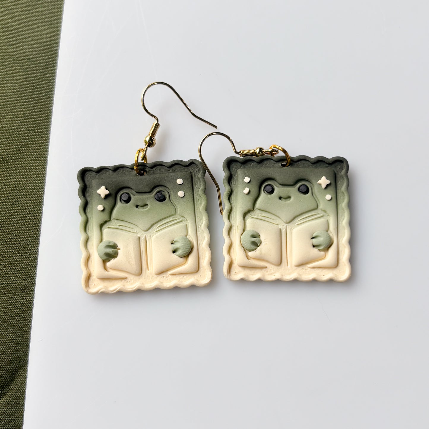FROG STAMP EARRINGS