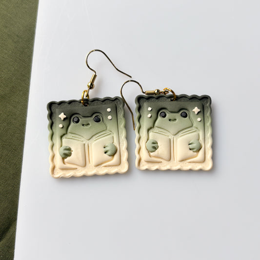 FROG STAMP EARRINGS