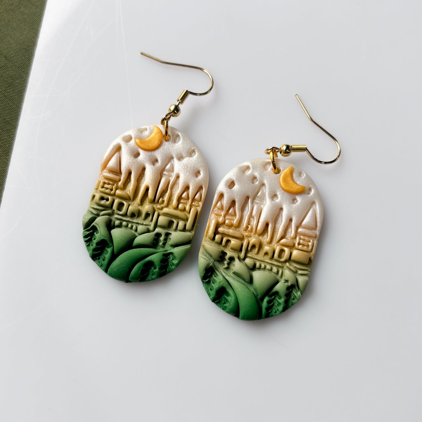 CASTLE & FOREST IMPRINT EARRINGS