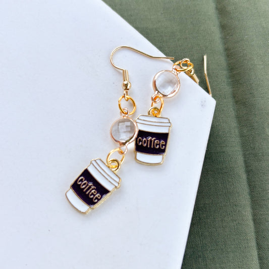 COFFEE CHARM EARRINGS