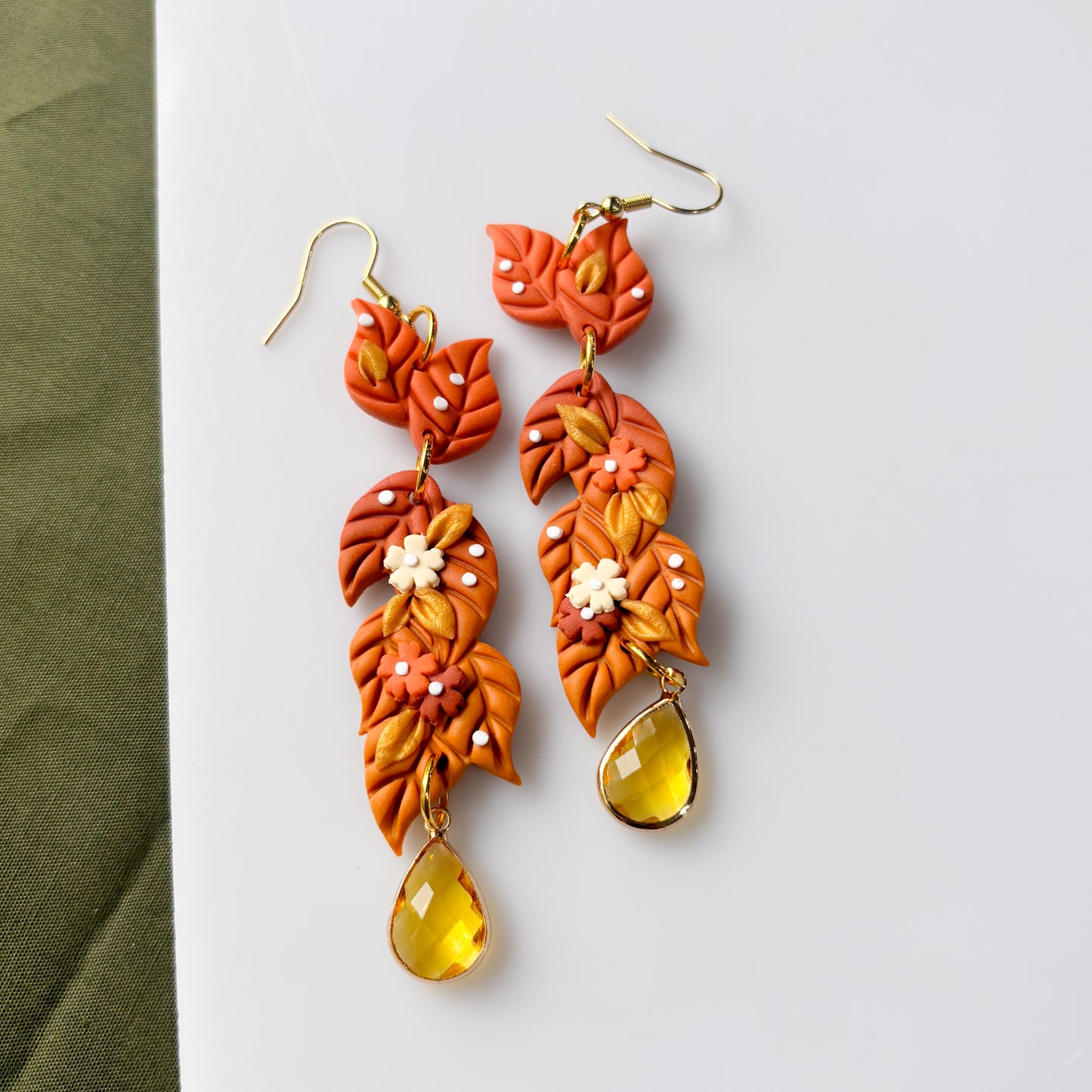 FALL FLOWER DROP EARRINGS