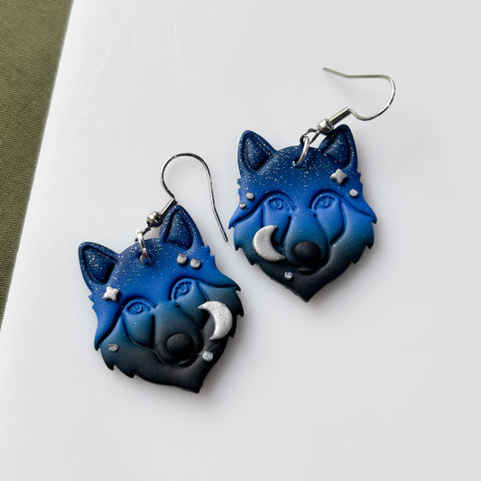 MIDNIGHT WOLF EARRINGS