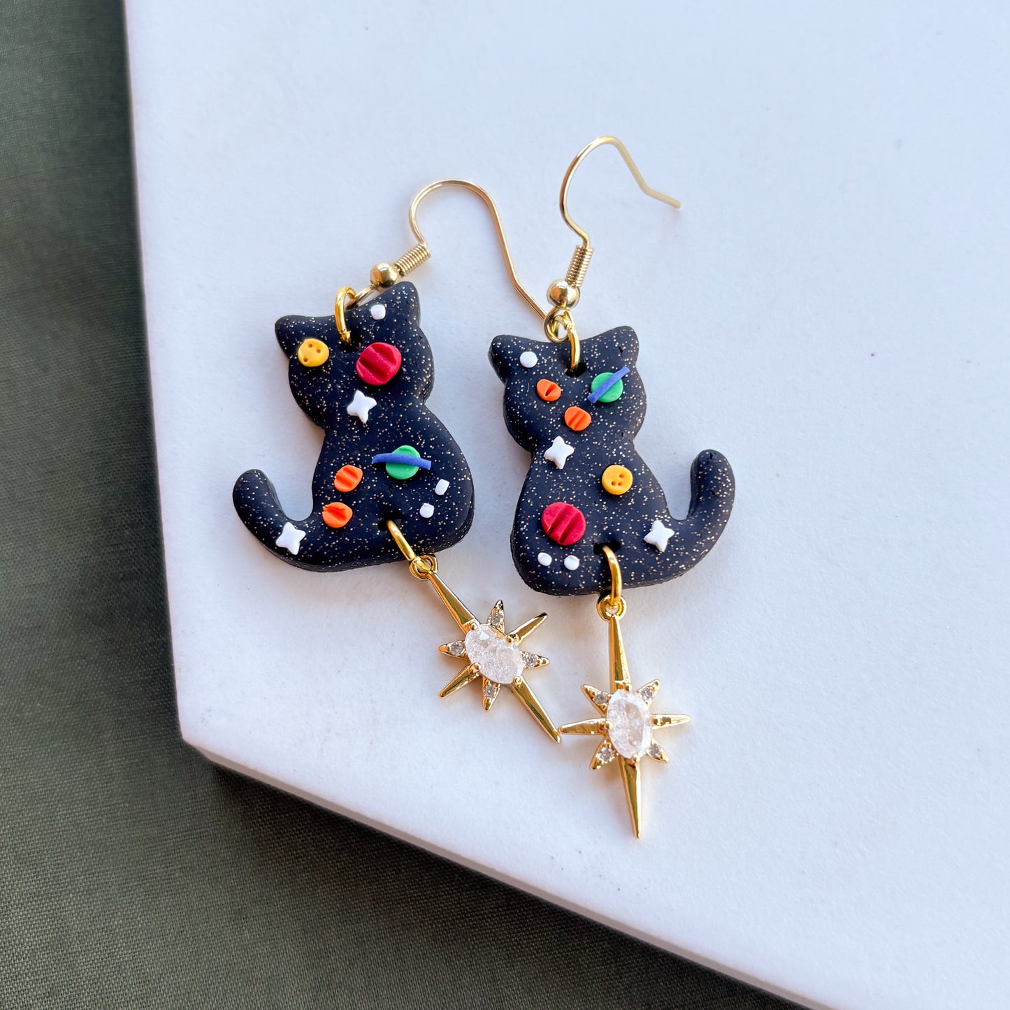 SPACE CAT EARRINGS