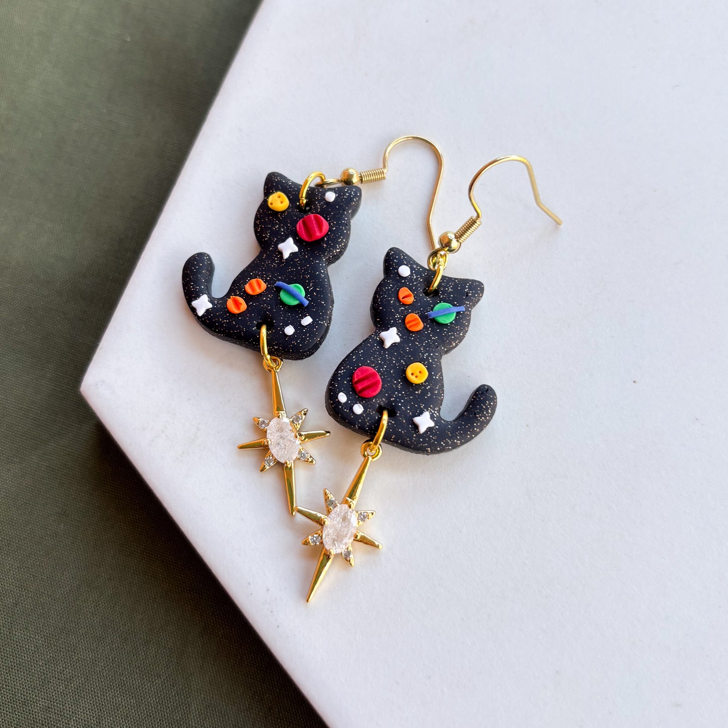 SPACE CAT EARRINGS