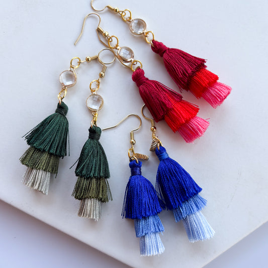 TASSEL CHARM EARRINGS