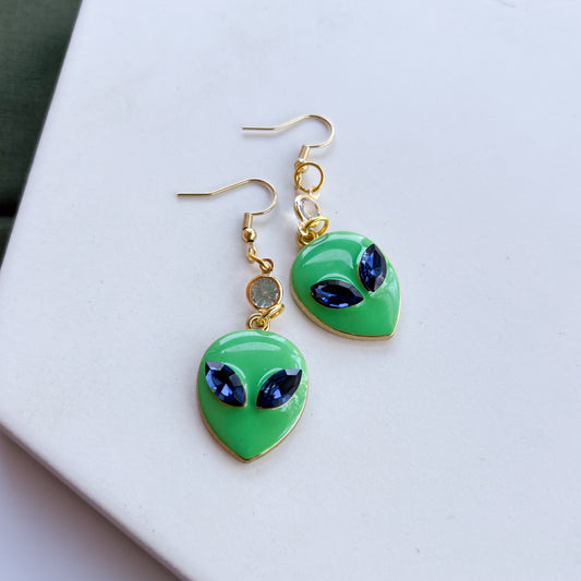 ALIEN GEM & CHARM EARRINGS