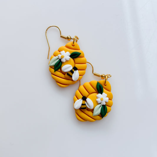 HONEYBEE HIVE EARRINGS
