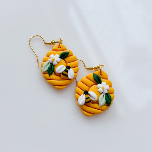HONEYBEE HIVE EARRINGS