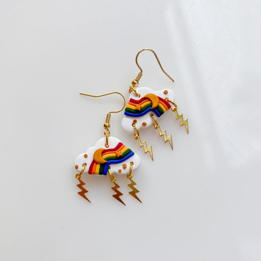 RAINBOW STORM CLOUD EARRINGS