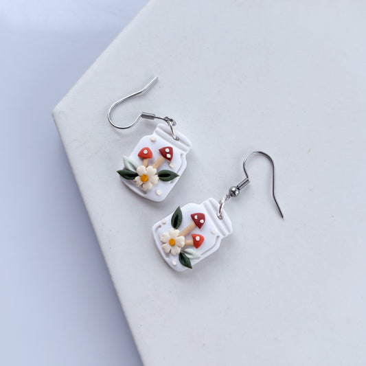 MUSHROOM JAR EARRINGS