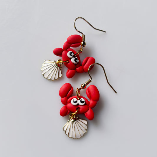 BALLOON ART CRAB EARRINGS