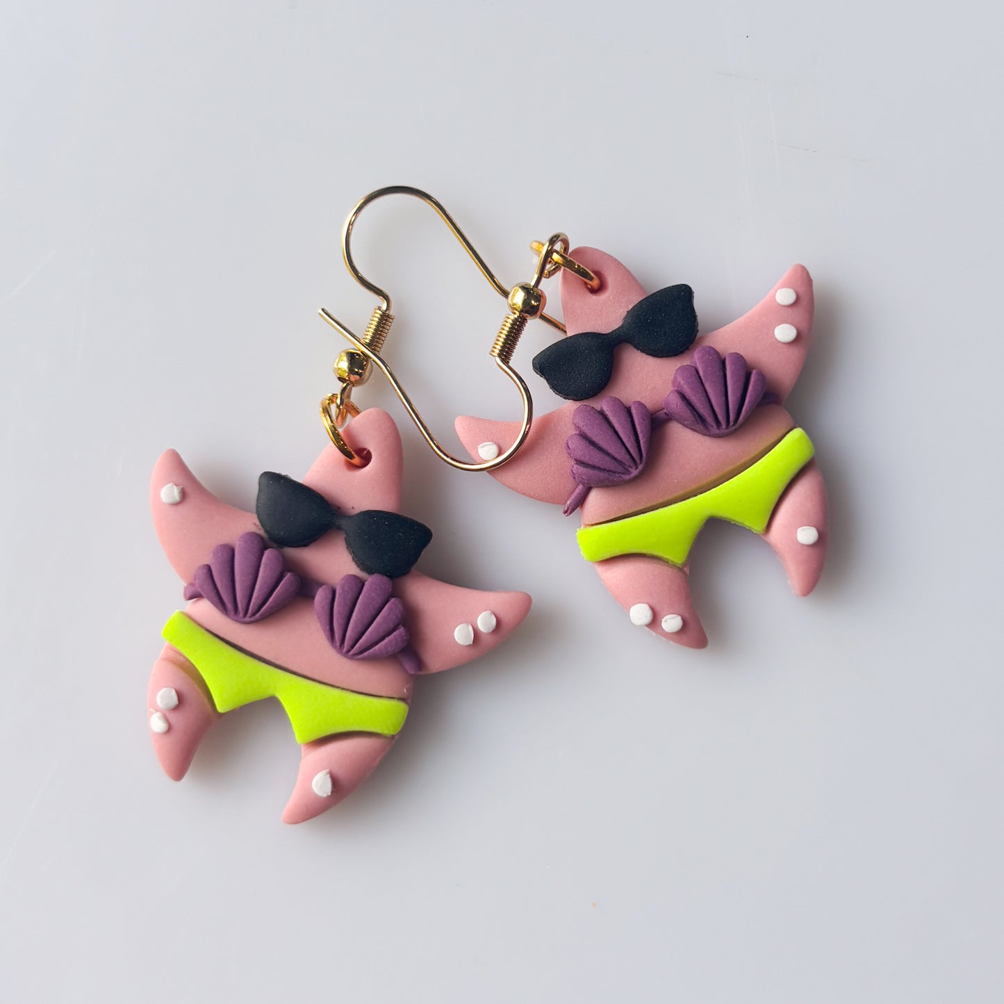 PATRICK STAR & SUNGLASSES EARRINGS
