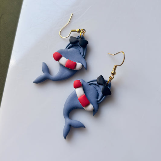 LIFESAVER SHARK EARRINGS