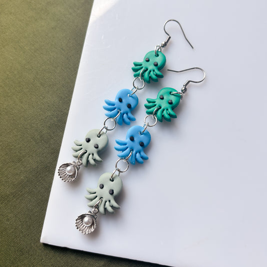 LIL OCTOPUS TRIO EARRINGS