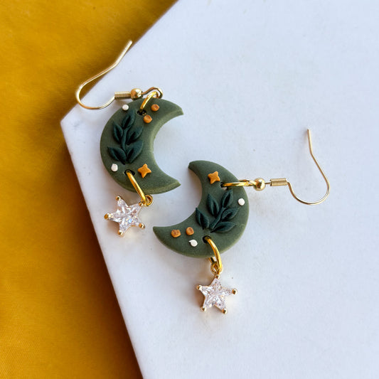 MUSHROOM MOON EARRINGS (MEDIUM)