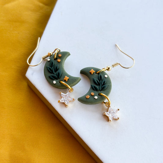 MUSHROOM MOON EARRINGS (MEDIUM)