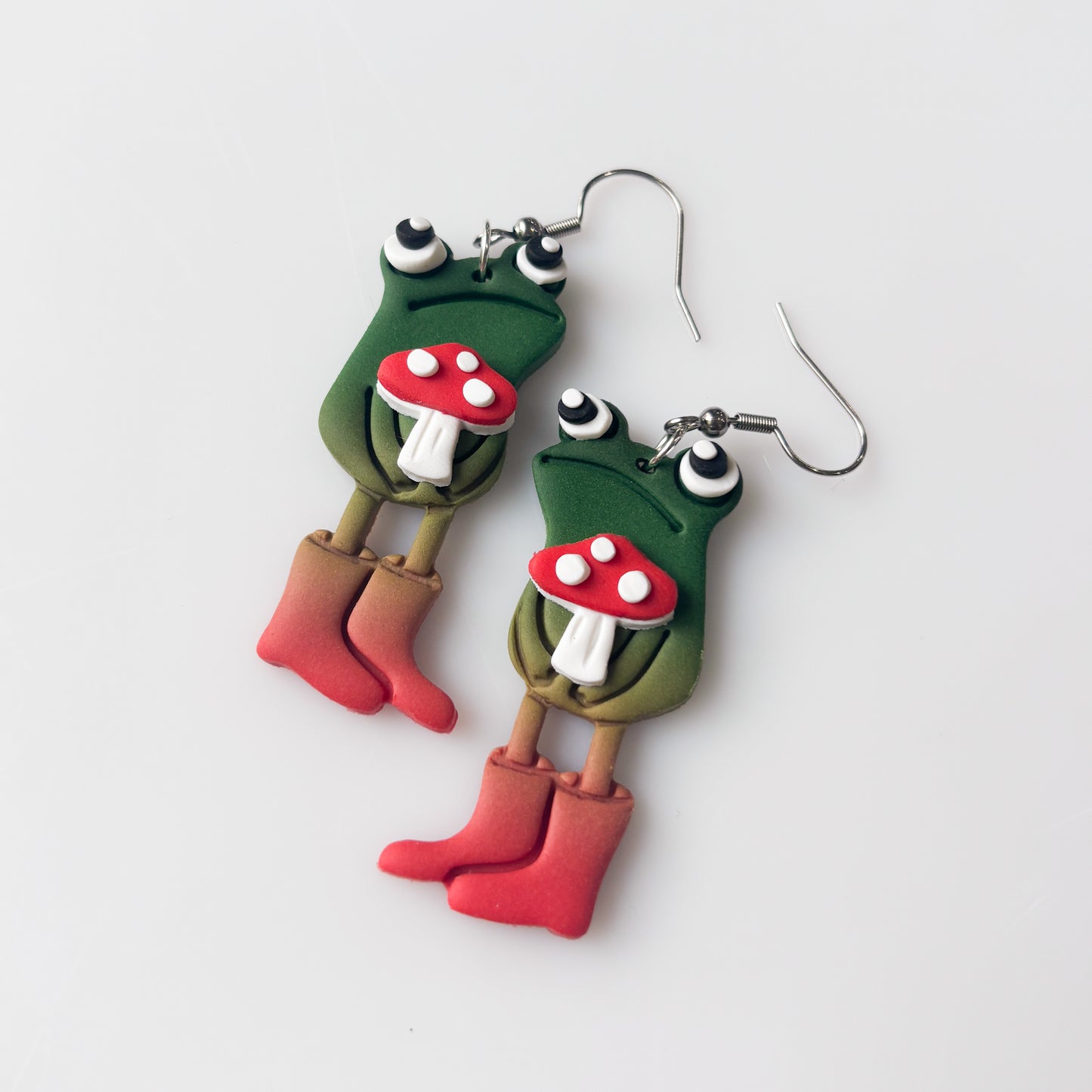 MUSHROOM AWKWARD FROG EARRINGS