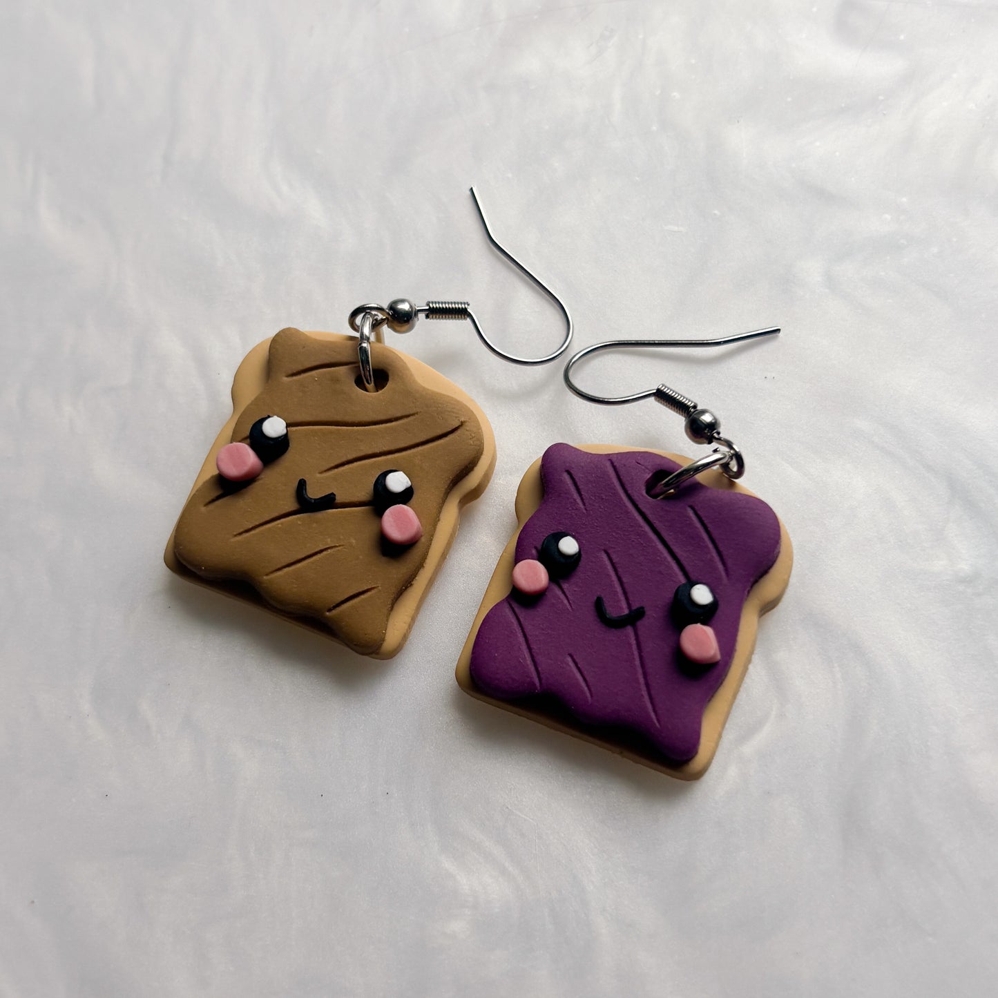 PEANUT BUTTER JELLY EARRINGS