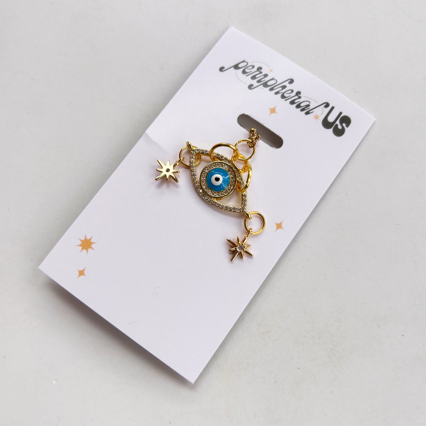 EVIL EYE & STAR CHARM NECKLACE