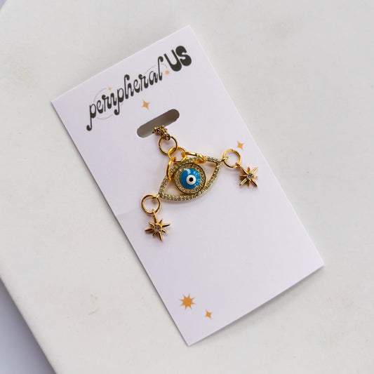EVIL EYE & STAR CHARM NECKLACE