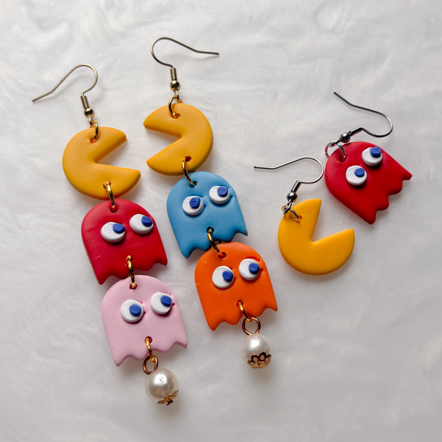 PACMAN MISMATCHED EARRINGS