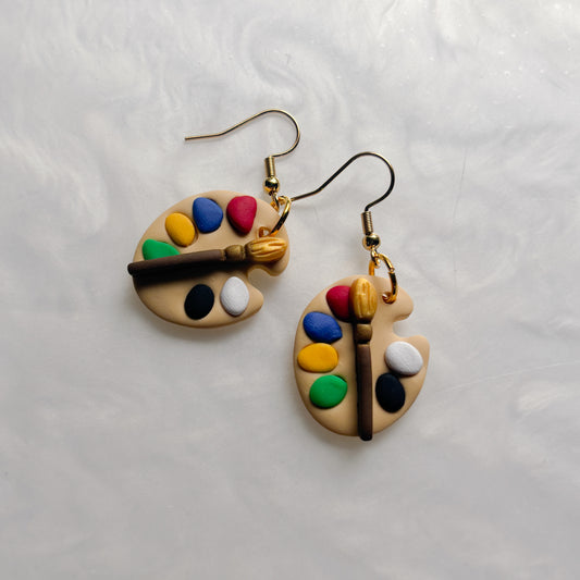 ARTIST PAINT PALETTE EARRINGS