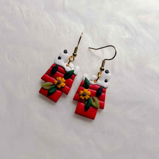 SNOOPY SUNFLOWER EARRINGS