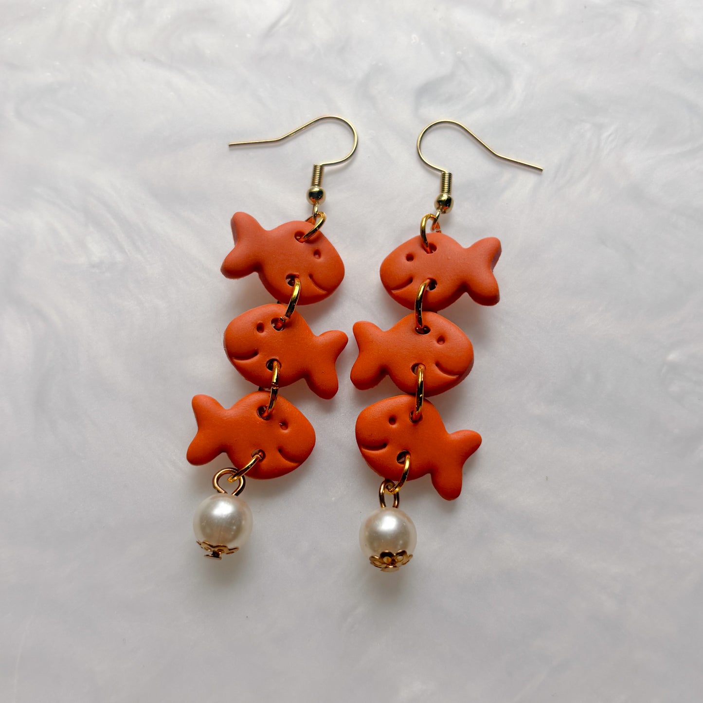 GOLDFISH TRIO EARRINGS